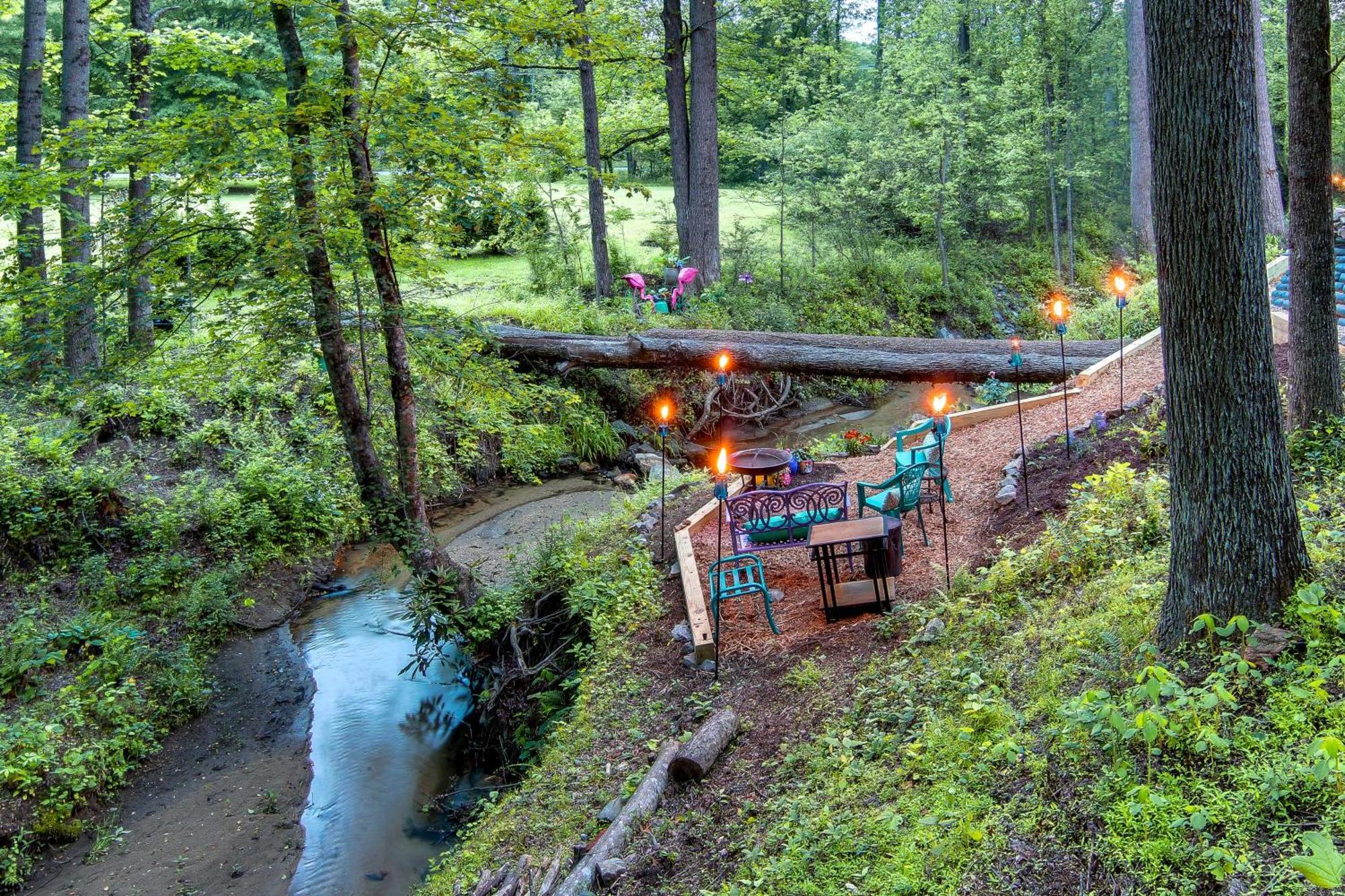 Creekside Hendersonville Haven Hot Tub And Fire Pit Exteriör bild