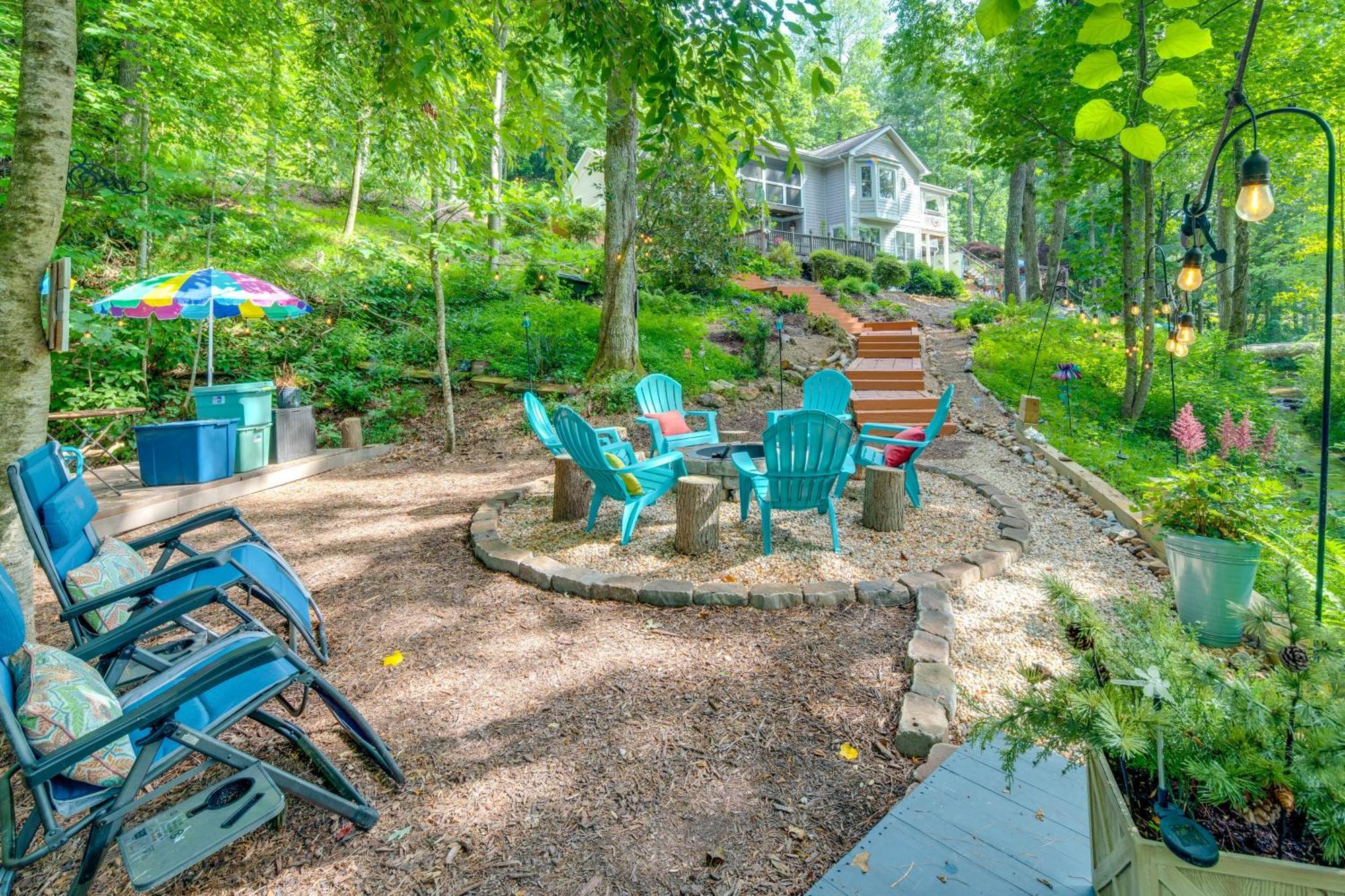 Creekside Hendersonville Haven Hot Tub And Fire Pit Exteriör bild