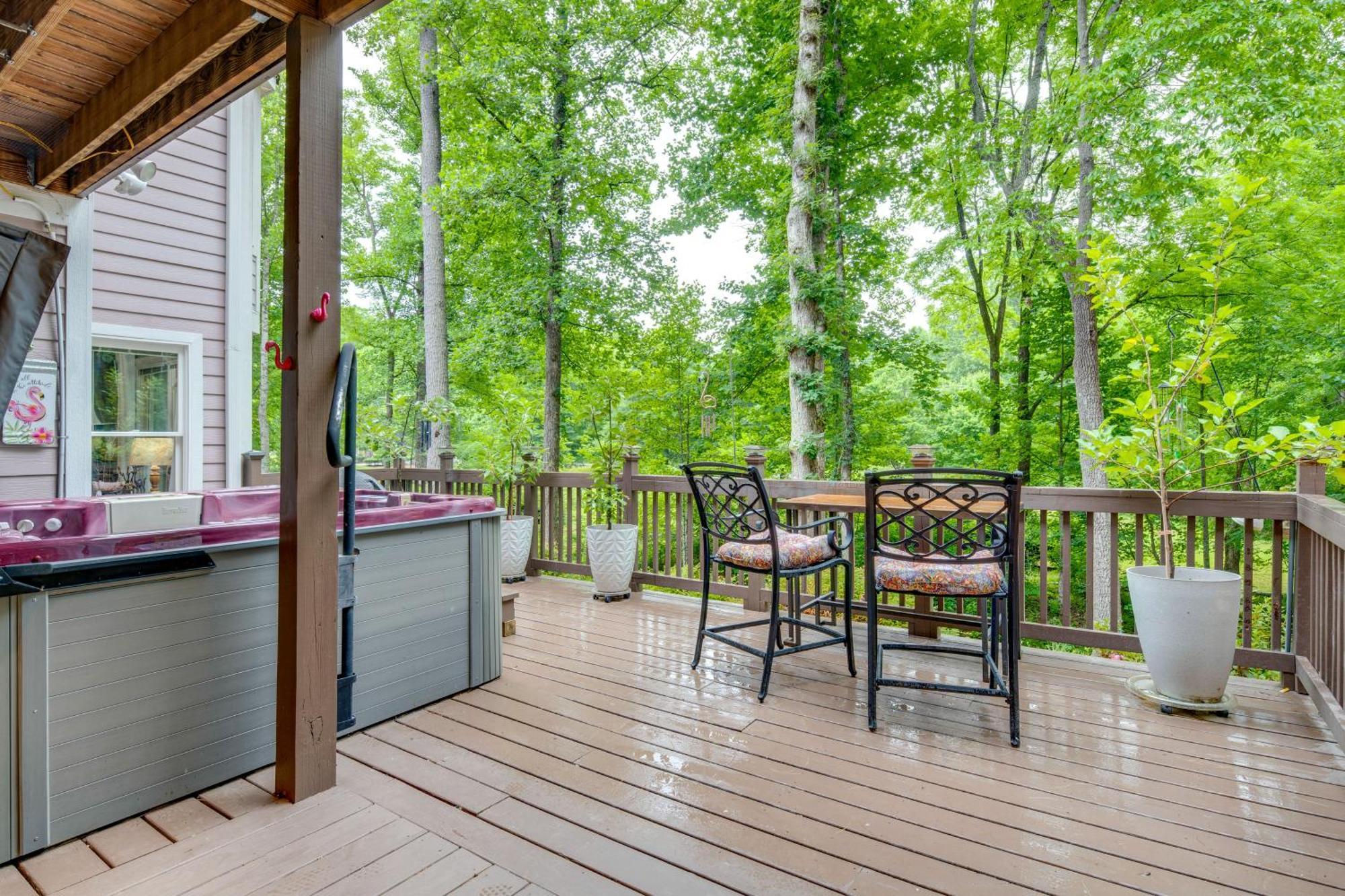 Creekside Hendersonville Haven Hot Tub And Fire Pit Exteriör bild